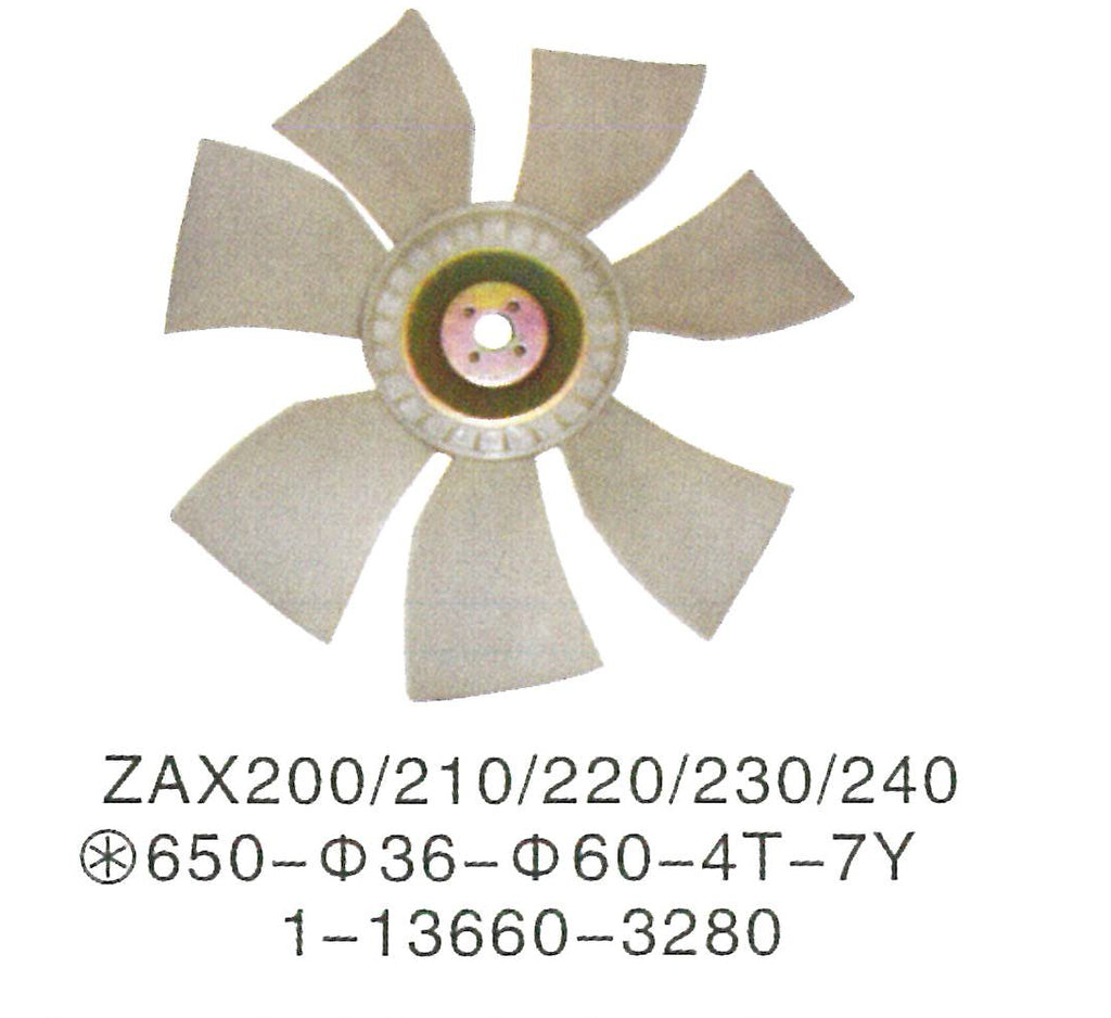 1-13660328-1 ISUZU 6BG1 ENGINE Fan Blade FAN COOLING Hitachi