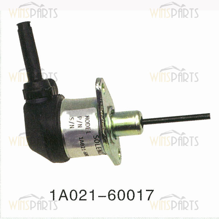 1A021-60017 CONJUNTO SOLENOIDE Válvula de cierre de combustible Kubota