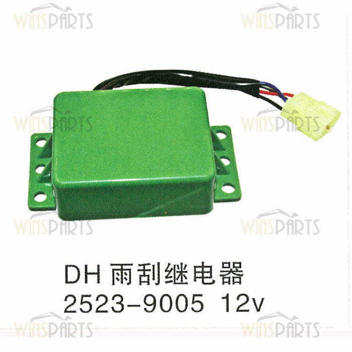 2523-9005 25239005 12V TIMER WIPER Motor CONTROLLER STARTER Relay Switch KOMATSU