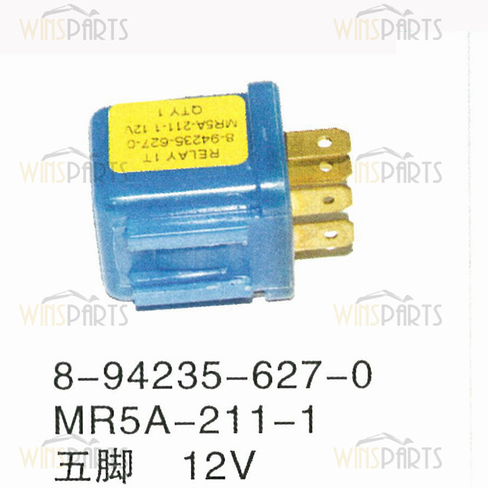 8-94235627-0 8942356270 8-94235-627-0 MR5A-211-1 ISUZU 12V Fuse Relay