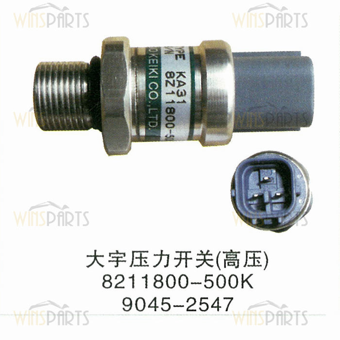 8211800-500K 2547-9045 Interruptor de sensor de alta presión Doosan Daewoo