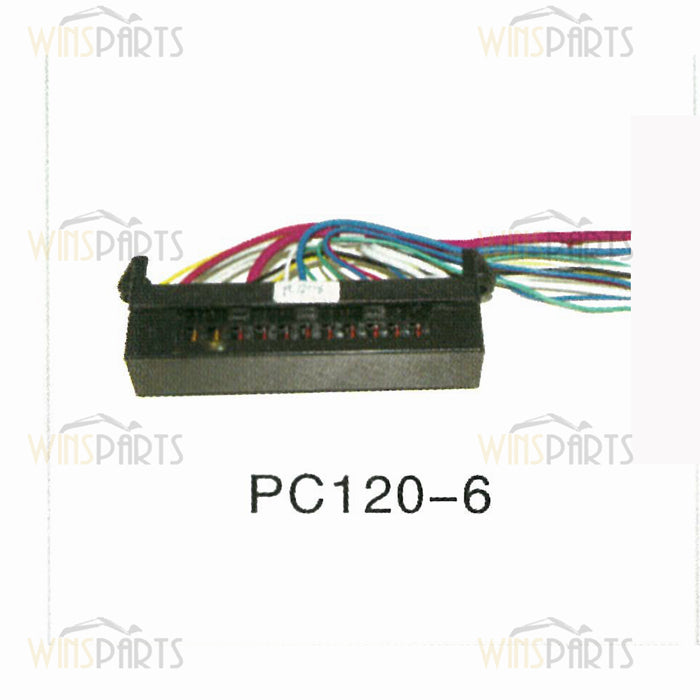 PC120-6 Relay Fuse Box Assembly Relays Switch with Harness Plug KOMATSU