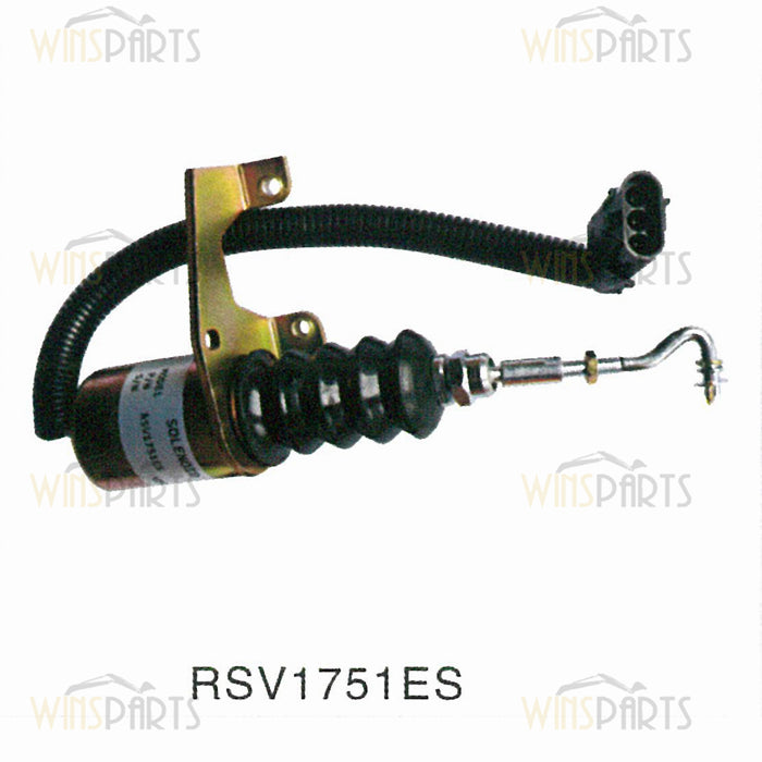 RSV1751ES SA-3799-12 Deutz Engine Fuel Shutdown Shutoff Solenoid