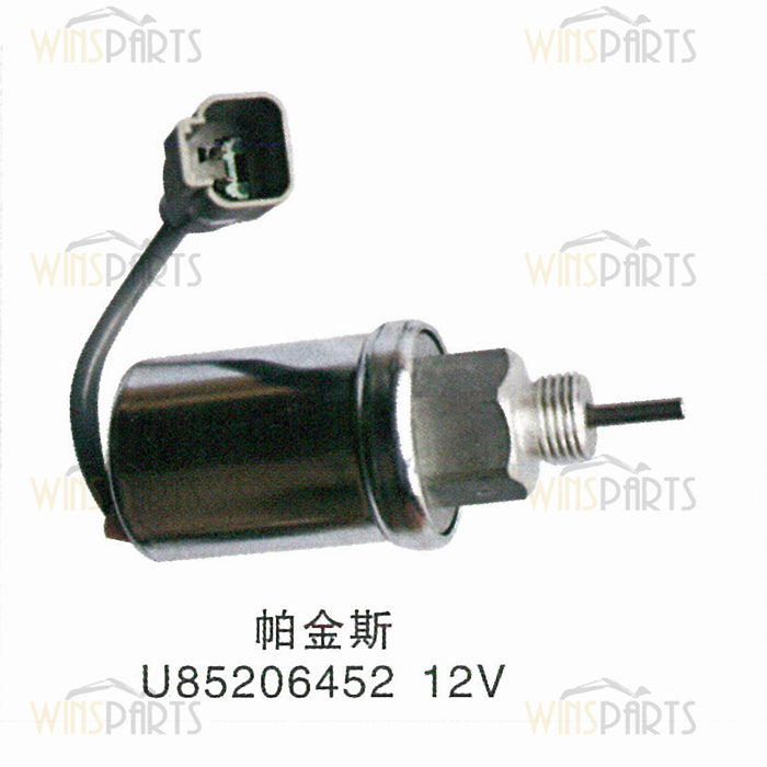 U85206452 185206452 185206450 Perkins Engine DIESEL Shutoff Solenoid Valve