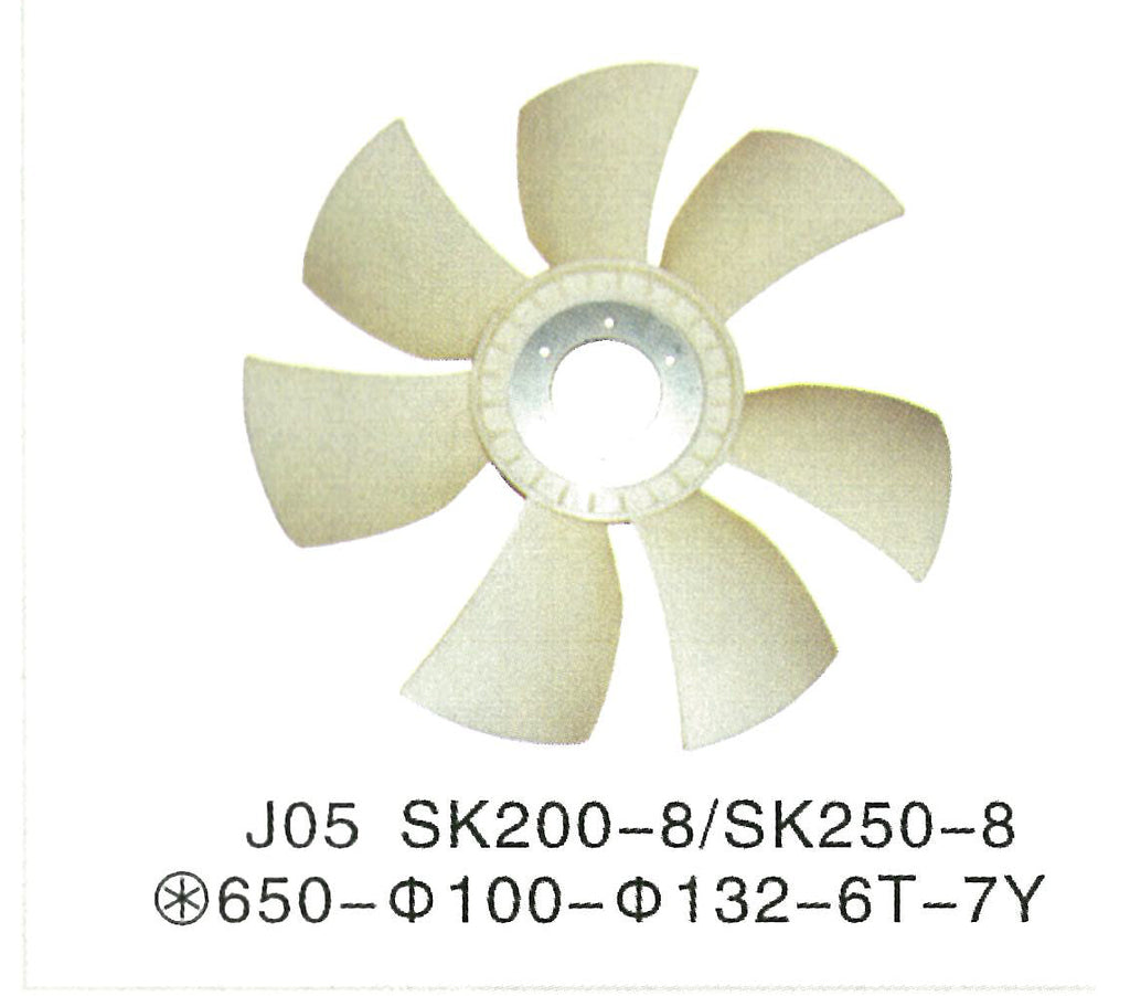 VH163063000A HINO J05E MOTOR Aspa del ventilador ACEITE Subconjunto del ventilador