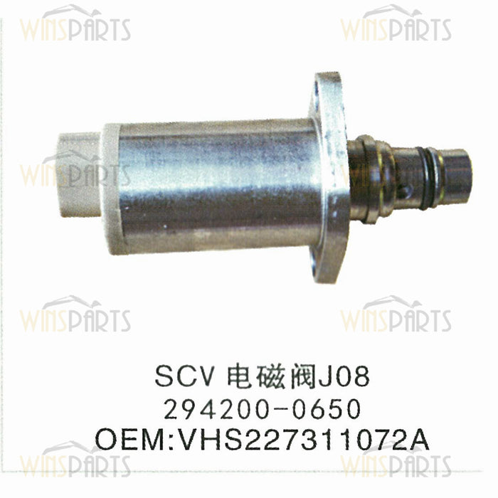 VHS227311072 294200-0650 J08E J05E SCV Control Valve HINO