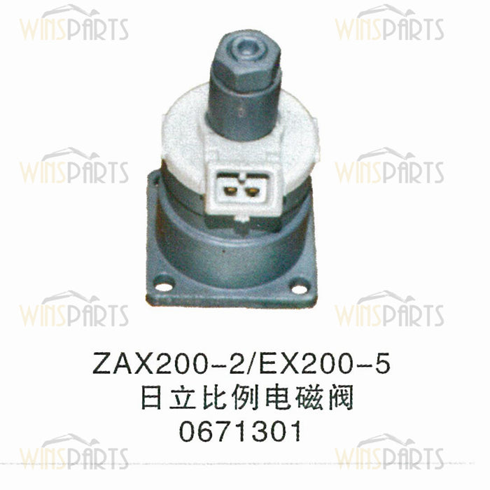 0671301 Flow Control Hydraulic Solenoid Valve Hitachi John Deere