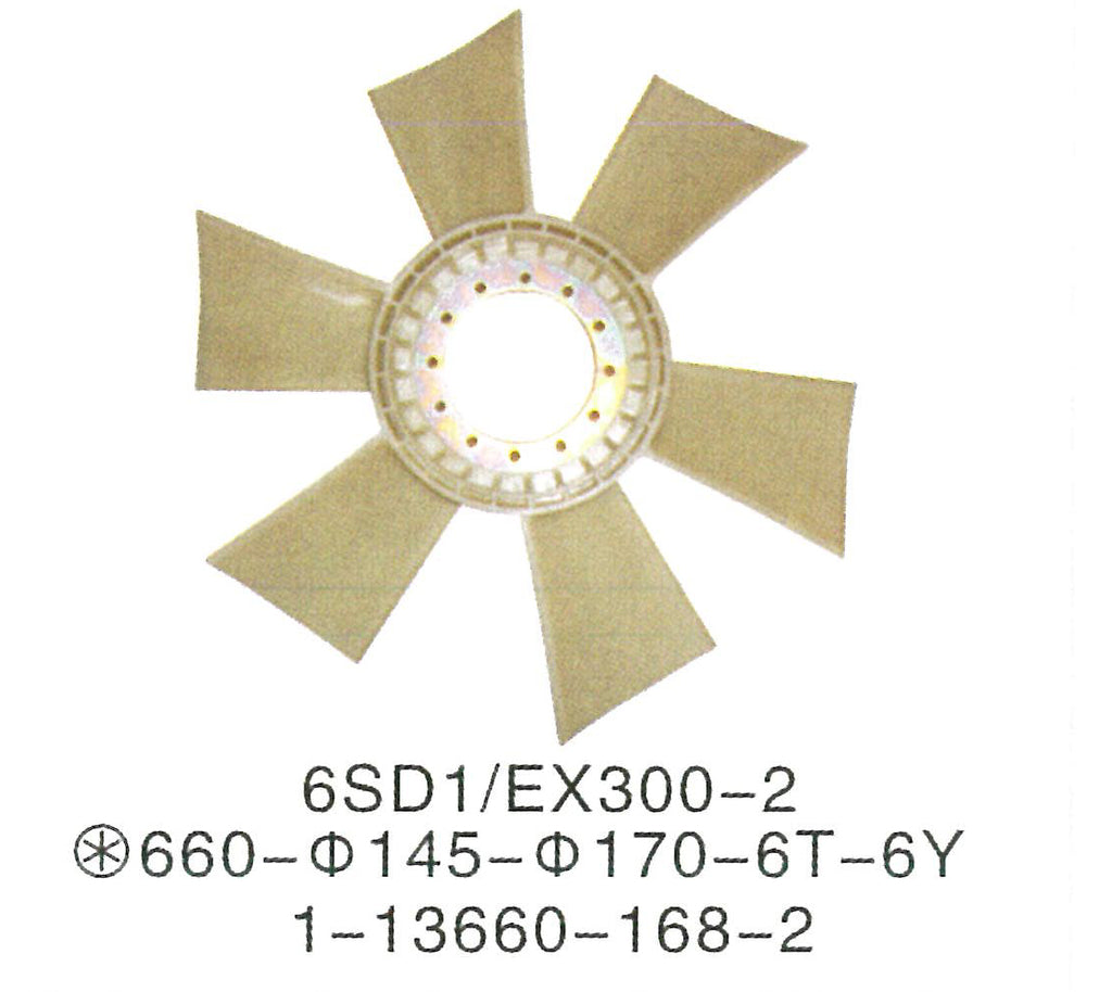 1136601433 1-13660143-3 ISUZU 6SD1 ENGINE Fan Blade FAN COOLING