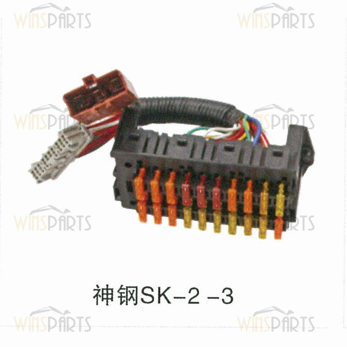 2479U1281S8 2479U1281S10 SK-3 BASE Relay Fuse Box with HARNESS Kobelco