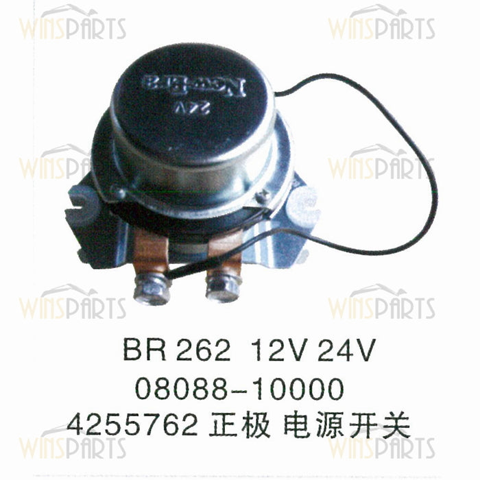 4255762 08088-10000 NEW ERA 24V BR-262 RELAY BATTERY Hitachi