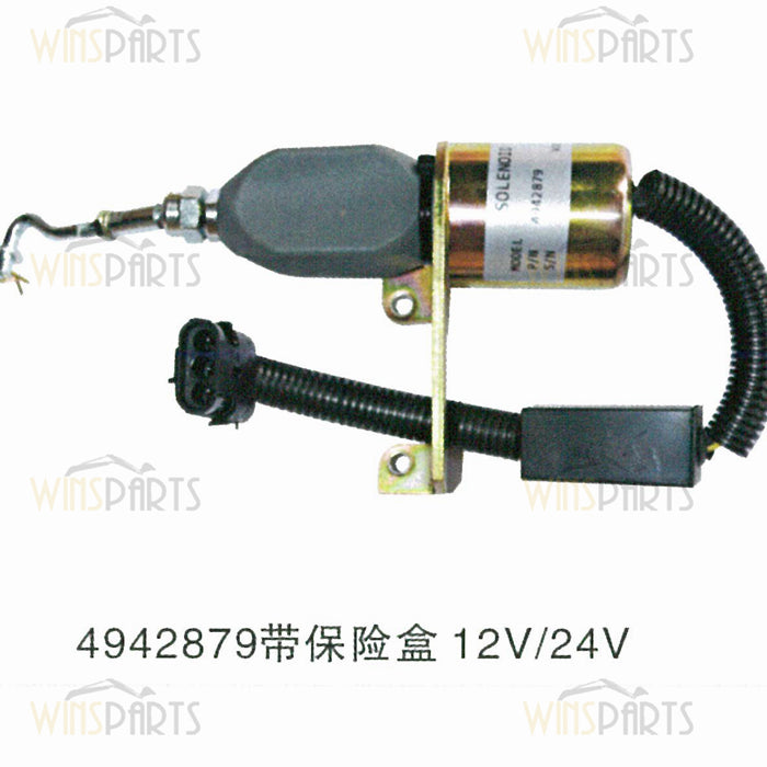 4942879 Válvula de cierre de combustible STOP de apagado de llama Cummins CONJUNTO DE SOLENOIDE