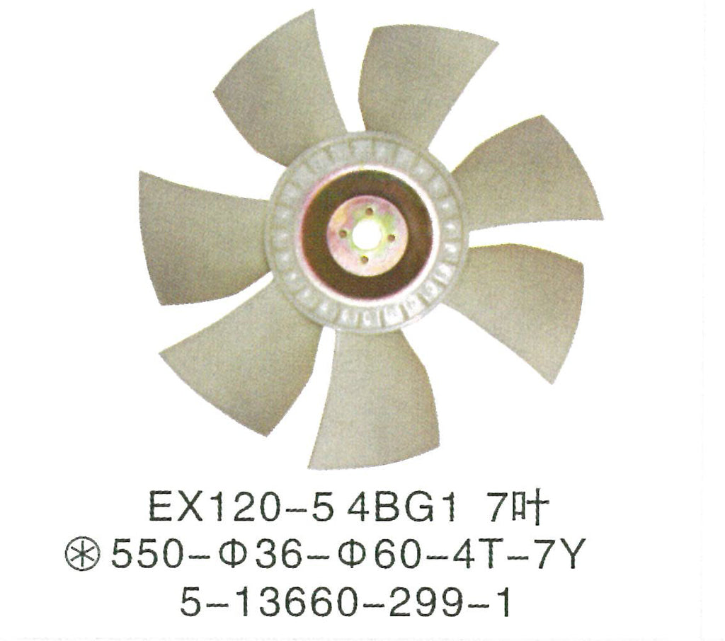 5-13660299-1 ISUZU 4BG1 ENGINE WATER Fan Blade COOLING FAN Hitachi