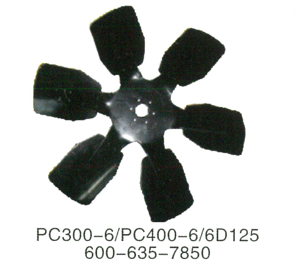 600-635-7850 Komatsu 6D125 S6D140E ENGINE Fan Blade For FAN COOLING PC300-6